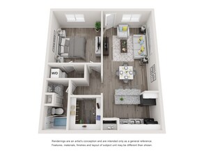 Renovated: 1 Bedroom 1 Bath 158 floor plan